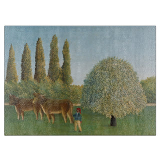 Wiesenland (Die Weide), Henri Rousseau, 1910 Schneidebrett