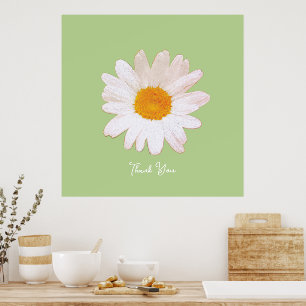 Wiesenmargerite – Blumiges Gemütliches Cottagecore Poster