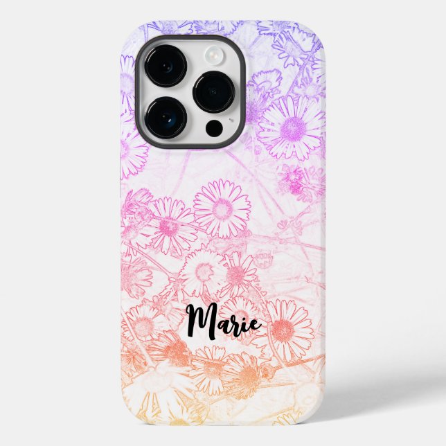 Wiesenmuster Case-Mate iPhone 14 Pro Hülle (Rückseite)