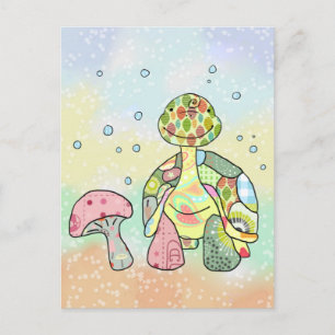 Wiesenschildkröte Postkarte