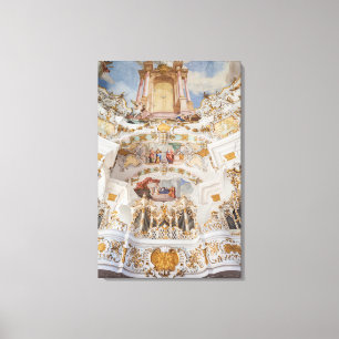 Wieskirche Kircheninneres Leinwanddruck