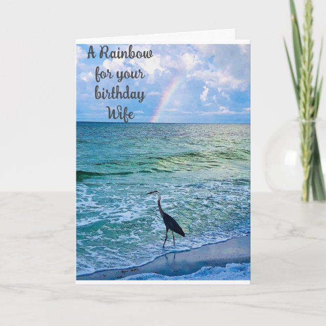 **WIFE** A * RAINBOW* JUSTE POUR *VOTRE CARTE D'AN (Devant)