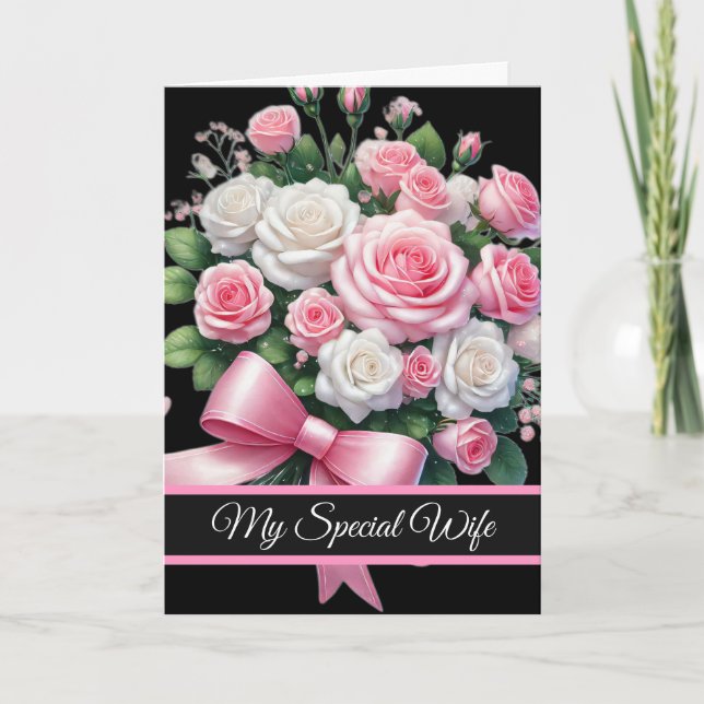 Wife Birthday Card Karte (Vorderseite)