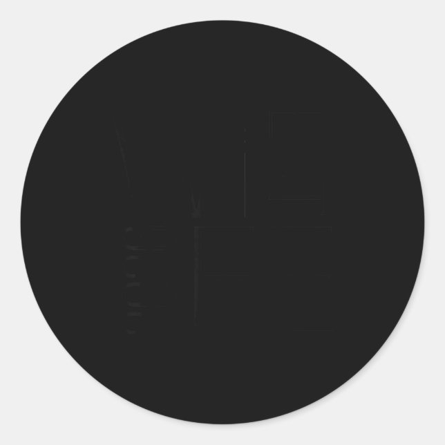 Wife Est. 2026, Married Couple, Wedding Husband Ma Runder Aufkleber (Vorderseite)
