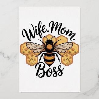 Wife. Mom. Boss Folieneinladung
