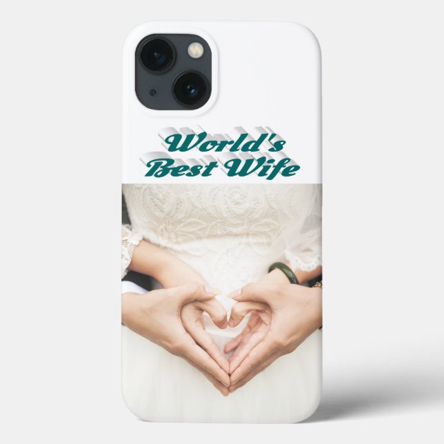 Wife Photo green iPhone Case (Rückseite)