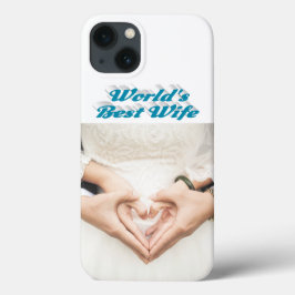 Wife Photo sky blue iPhone Case
