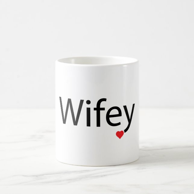 Wifey - Blanc 11 oz Mug classique (Centre)