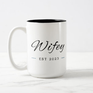"Wifey" Couple Mug Anniversaire épouse Mariage