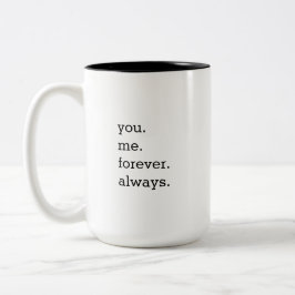"Wifey" Couple-Tasse | Jahrestag | Hochzeit Zweifarbige Tasse
