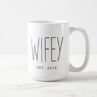 Wifey Custom Couple Tasse Wedding Tasse Jubiläum