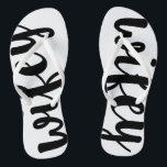 Wifey drehen Reinfälle um Flip Flops<br><div class="desc">Vervollkommnen Sie für diese Hochzeit in Urlaubsort oder Flitterwochen! Tragen Sie immer wieder um das Haus, zum Strand, zum Pool oder heraus zu den kaufenund laufenden Botengängen!</div>
