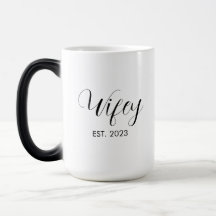 Wifey Elegant Black Script White Women