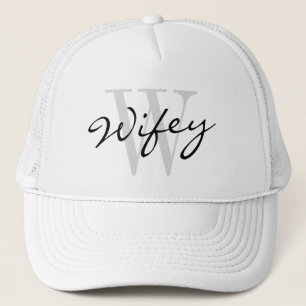 WIFEY Fernlastfahrerhut für wedding Braut Truckerkappe