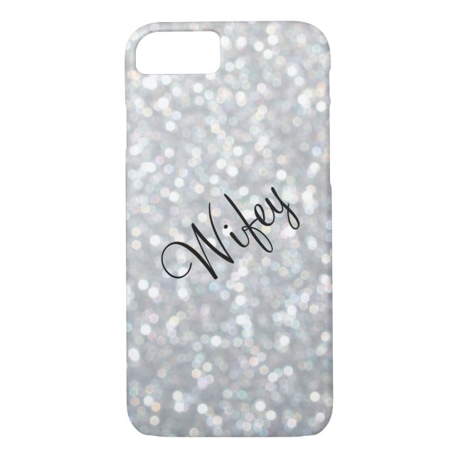 Wifey Funkelnd & Silver iPhone 7 Fall Case-Mate iPhone Hülle (Rückseite)