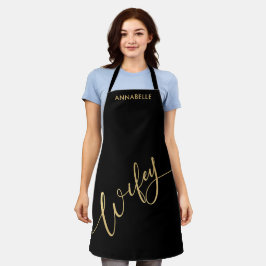 Wifey Gold Script Newlyweds Schürze