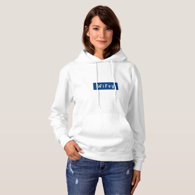 Wifey/Husby Custom Bridge, Verlobte Gift Hoodie (Vorne ganz)