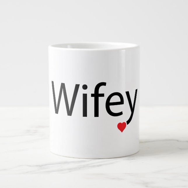 Wifey - Jumbo-Tasse (Vorderseite)