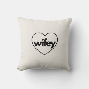 Wifey Kissen / Ehefrau / Wifey / Modernes Minimal