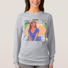 Wifey Long Sleeve Gray T - Shirt