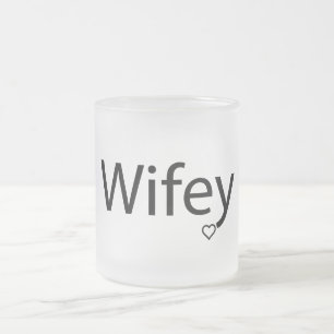 Wifey - Mattierte 10 oz Mattierte Glass-Tasse Mattglastasse
