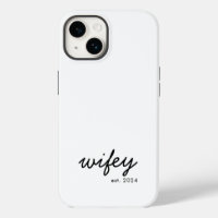 Wifey Modern Minimalistisch Script Personalisiert 