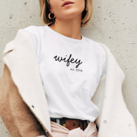Wifey Modern Minimalistisch Script Personalisiert