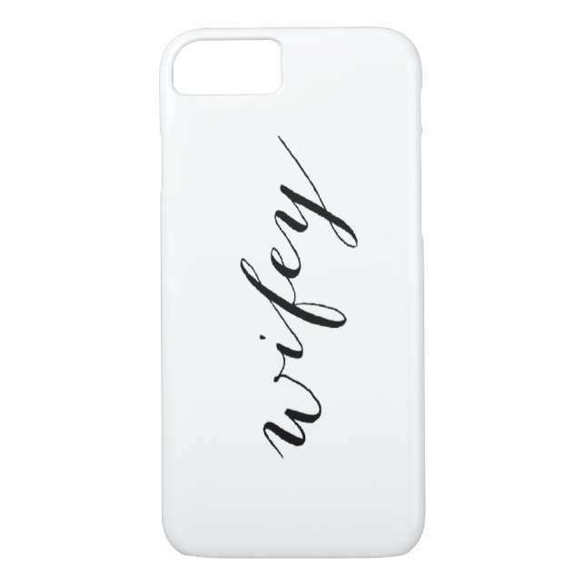 Wifey Phone Case für Brautflitterwochen oder Hochz (Rückseite)