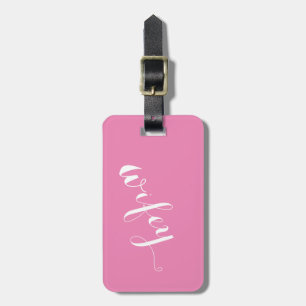 Wifey Pink Luggage Tag Gepäckanhänger
