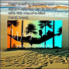 Wifey Script, Name hinzufügen, Tropical, Strandhan Strandtuch