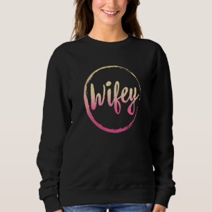 Wifey und Hubby Mr. und Mrs. Just Married Matching Sweatshirt