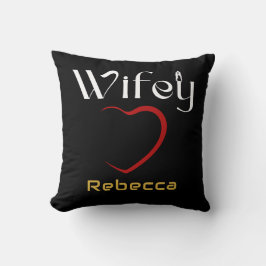 Wifey Wedding-Jubiläumsgeschenk Kissen