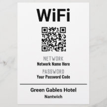 WiFi-Anweisungen mit QR-Code