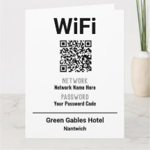 WiFi-Anweisungen mit QR-Code