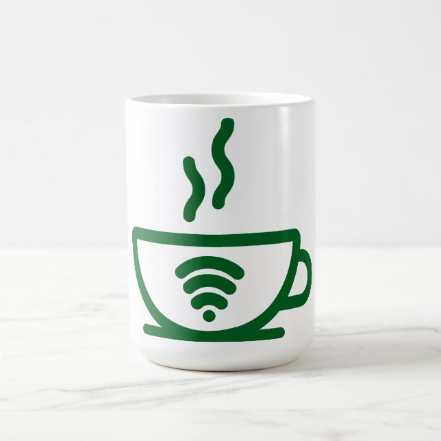 WiFi & Coffee Icon Tasse (Mittel)