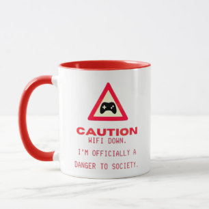 "WiFi Down. Offiziell eine Gefahr für die Gesellsc Tasse