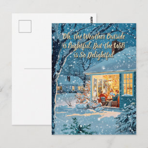 WiFi est tellement charmant – Carte postale de Noë