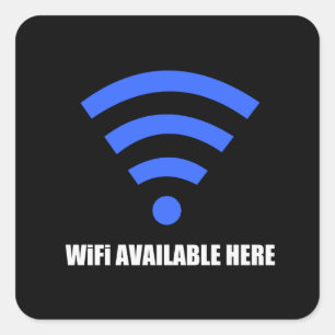Wifi hier Aufkleber erhältlich