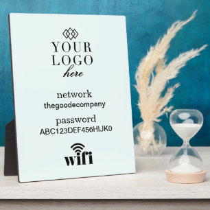WiFi Information Schild Gästebuch Plaque Fotoplatte