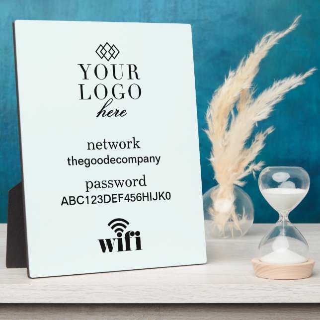 WiFi Information Schild Gästebuch Plaque Fotoplatte (Seite)