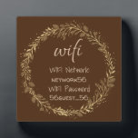 WIFI-Informationskennwort Gold Black Fotoplatte<br><div class="desc">Dieses Design entstand durch digitale Kunst und kann in dem Bereich personalisiert sein, der durch das Ändern des Fotos und/oder Textes zur Verfügung gestellt wird. Oder Sie können es anpassen, indem Sie den Mausklick auswählen, um weitere Optionen anzupassen, um die Farbe des Hintergrunds zu löschen oder zu ändern, Text hinzuzufügen,...</div>