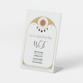 WiFi Internet Kennwort Eleganter Schönheitssalon Sockelschild