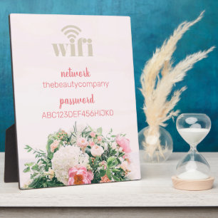 WiFi Internet Password Salon Beauty Business-Zeich Fotoplatte