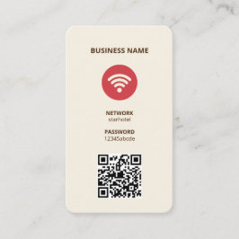 WiFi Internet QR Code Business Card Visitenkarte