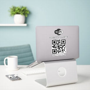 WiFi-Kennwort QR-Code-Prüfung für die Verbindung Aufkleber