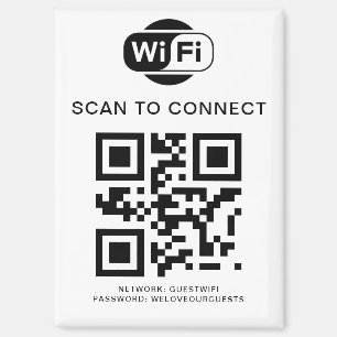 WiFi-Kennwort   QR-Code-Prüfung für die Verbindung Magnet