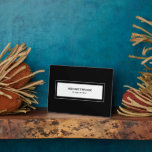 Wifi-Kennwort schwarz Fotoplatte<br><div class="desc">Modern WiFi Passwort signieren,  um Ihre Netzwerkinformationen mit Gästen zu teilen. Ideal für Mieten von Airbnb,  Bed & Breakfast und mehr. Minimal modernes Design in Schwarz und Weiß.</div>