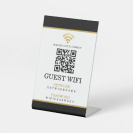 Wifi-Kennwort und Personalisierter QR-Code für das Sockelschild