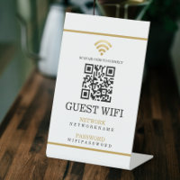 Wifi-Kennwort und Personalisierter QR-Code für das