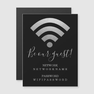 WiFi-Kennwort und Personalisiertes Netzwerk Magnetkarte